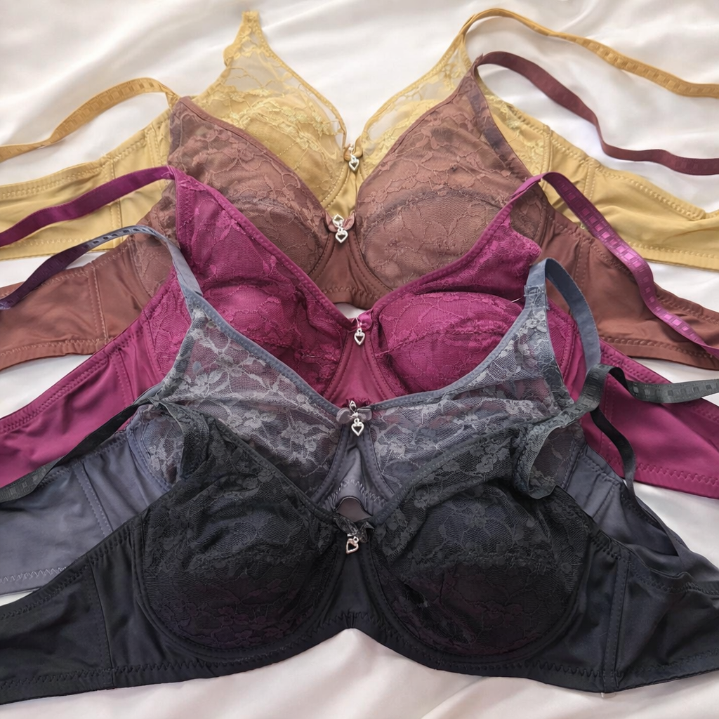 Soft Lace Bra - Wired Soft Pad Lace Bra